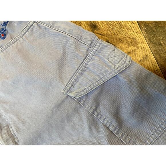 RARE Vintage Dr. Suess Brand Womens Blue Cargo Khaki Short xs/s - Picture 10 of 11